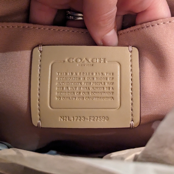 Coach - Sierra Satchel - Nude Pink, Blush - cross grain leather - F27590 - Picture 3 of 4